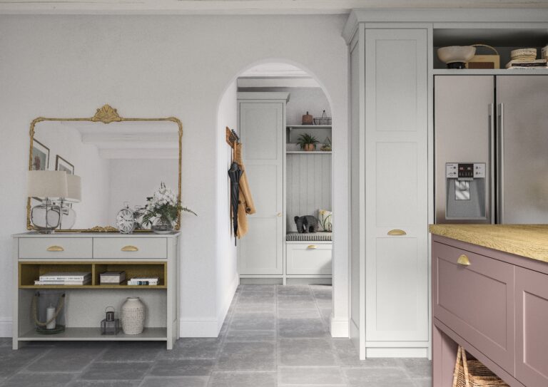 Clifden Vintage Pink and Light Grey 4