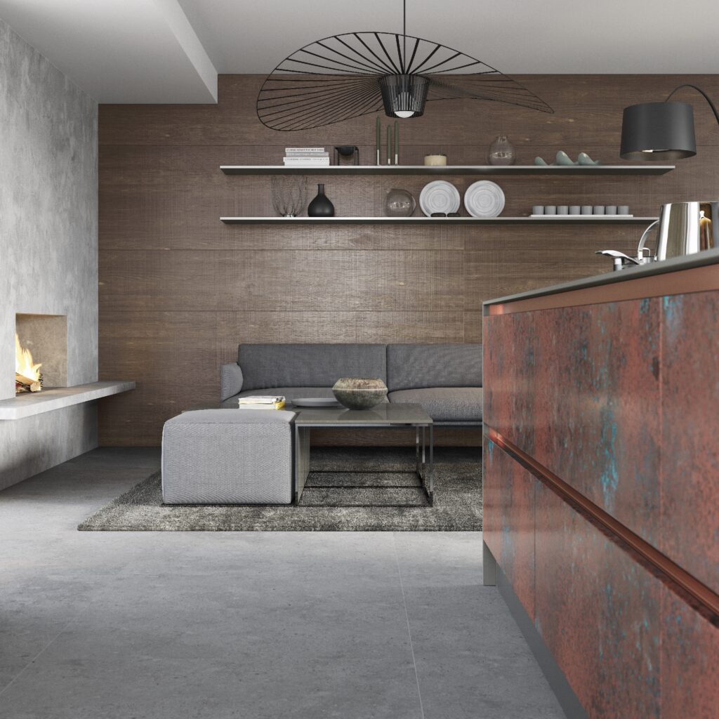 Ferro Oxidized Copper and Rezana Espresso Oak 2