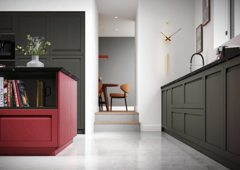 Harborne Graphite and CMS Chicory Red 3