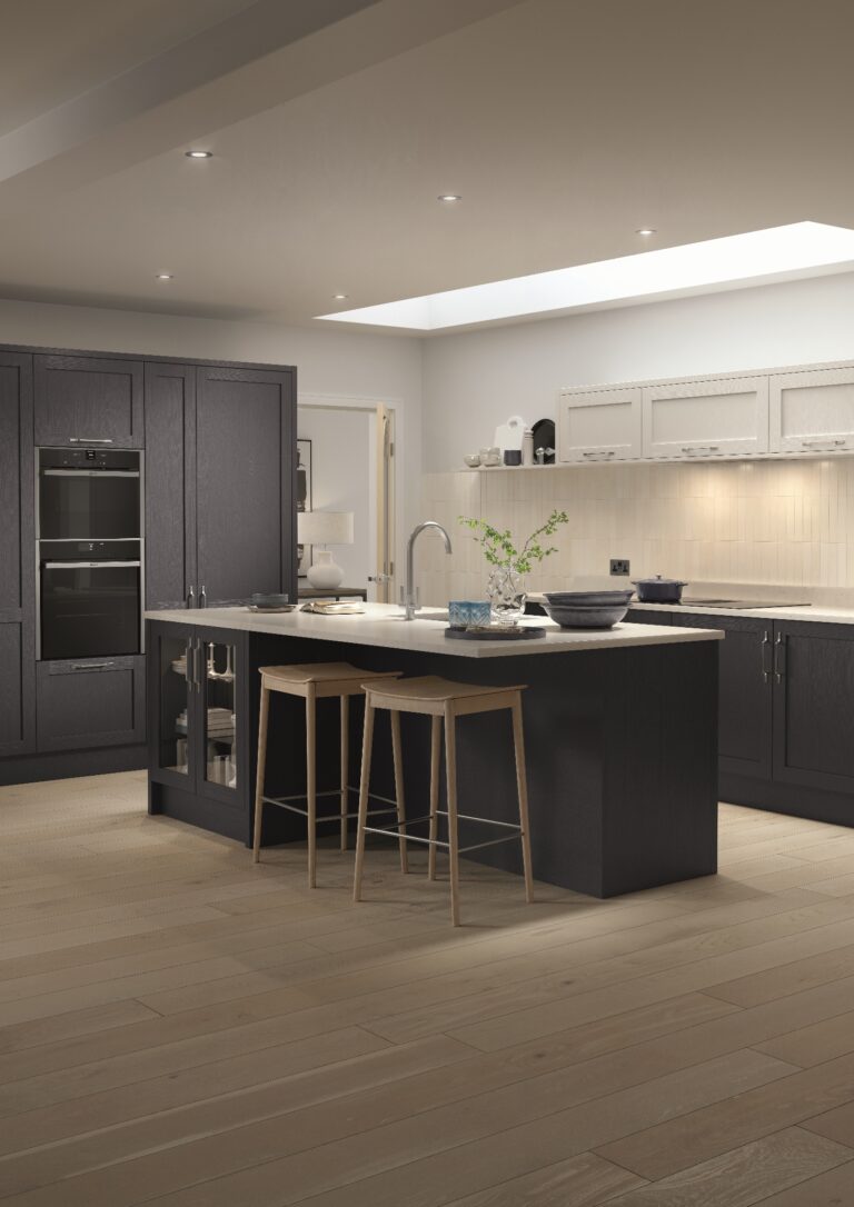 Newcombe Indigo and Light Grey 1