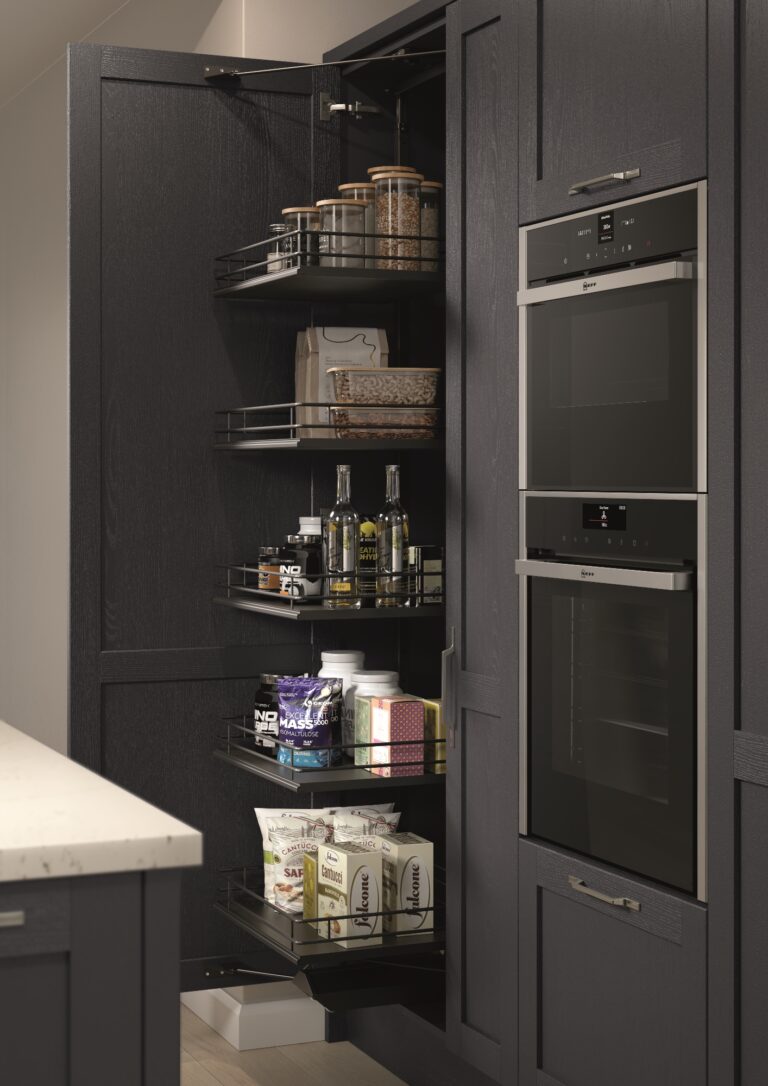 Newcombe Indigo and Light GreyTAL GatePremea Lava600 cabinet