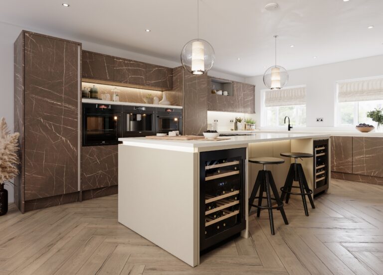 Rimini Marmo Patagonia Blunt and Verona Cashmere Metaldeco