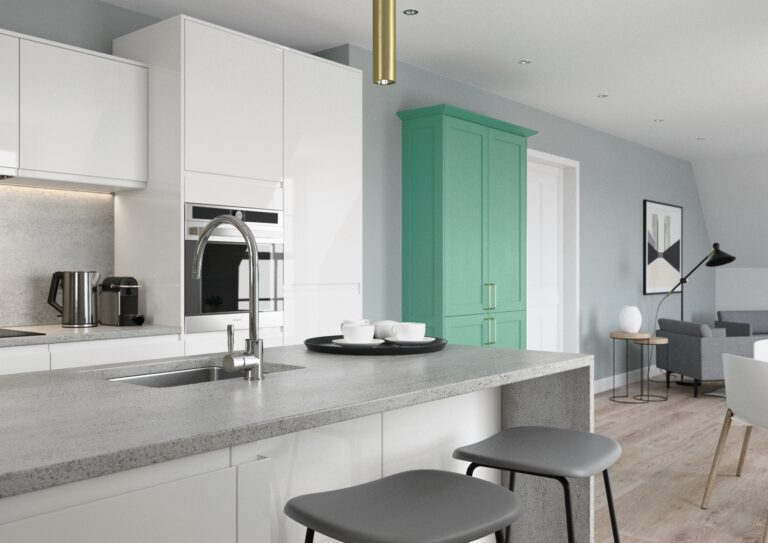 Strada Gloss White and Aldana CMS Green 6