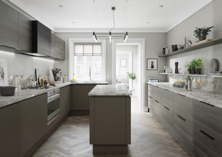 Strada Matte Lava and Tavola Carbon Oak