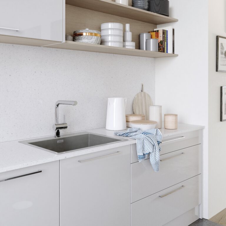 Zola Gloss White and Light Grey 1