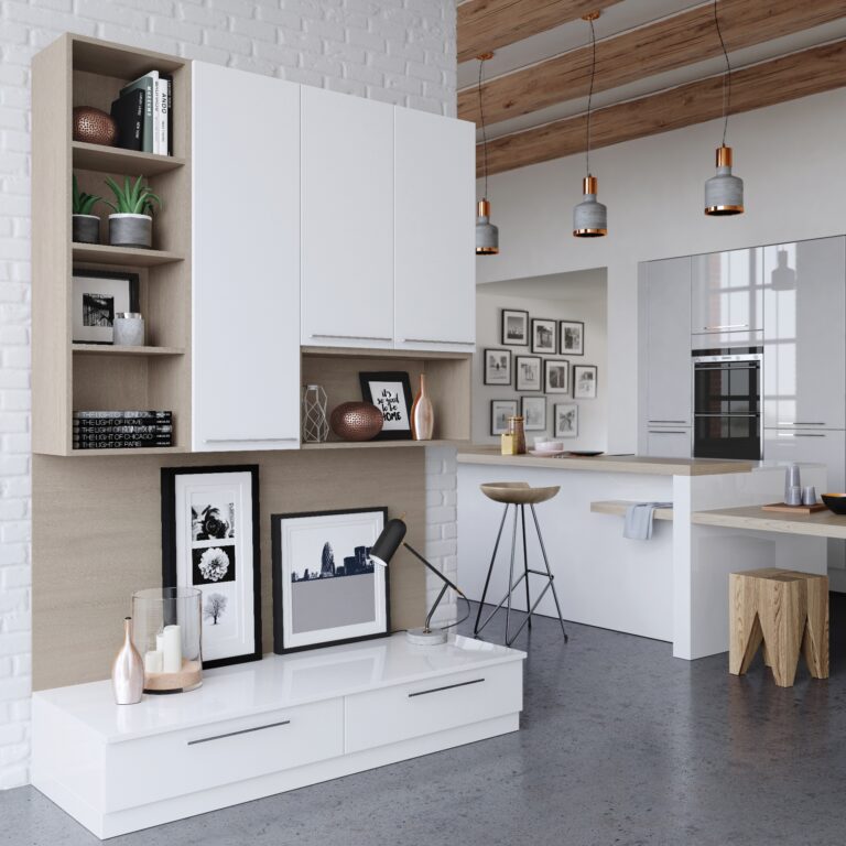 Zola Gloss White and Light Grey 2