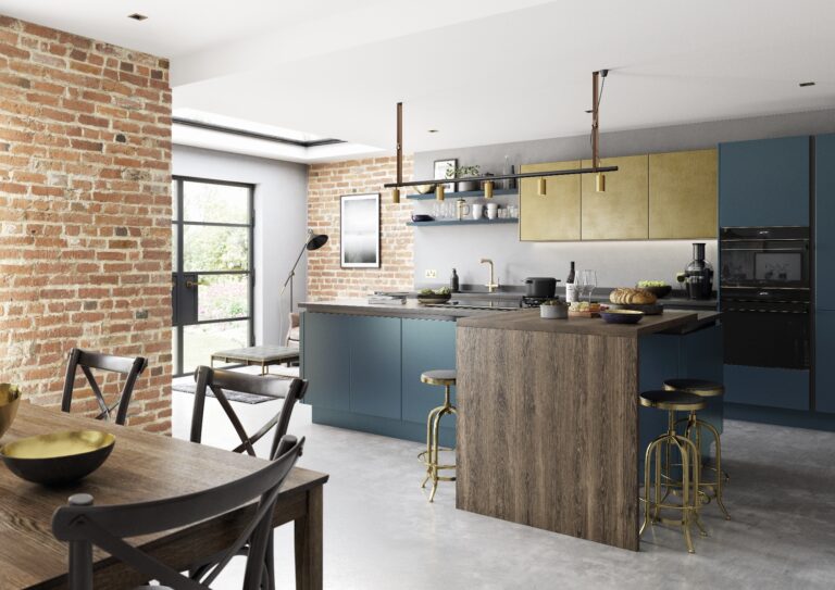 Zola Matte Marine and Ferro Brass